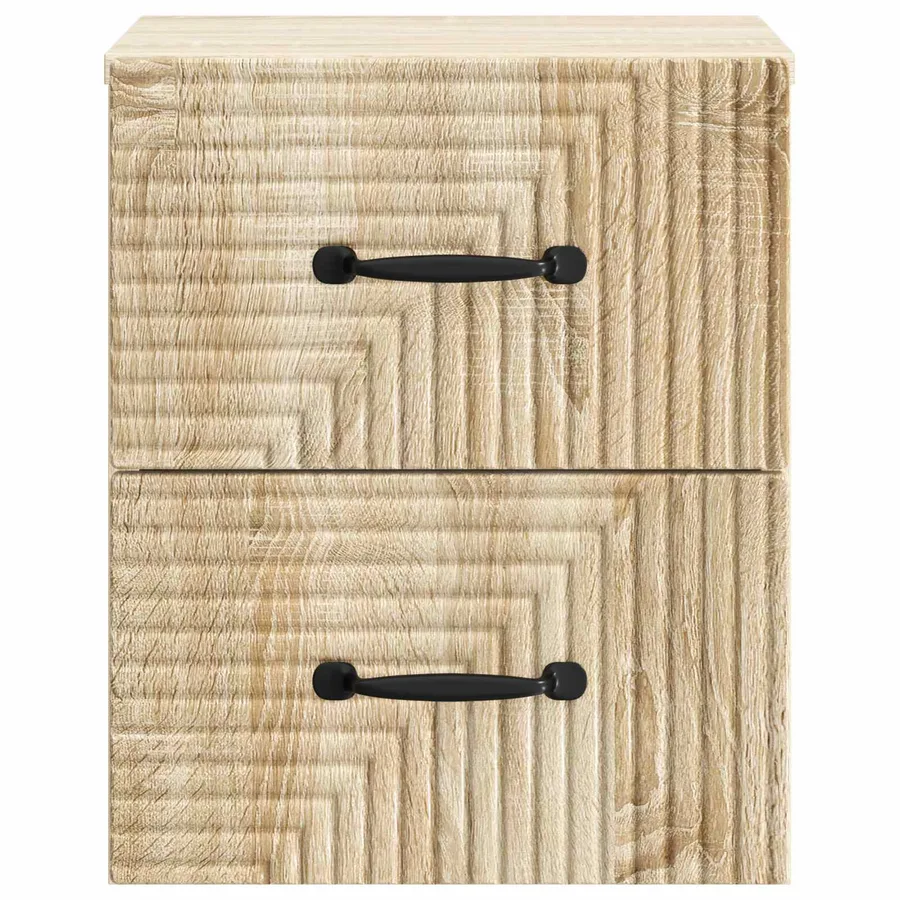 Cabinet de chevet mural 2 pcs Chêne Sonoma 34,5 x 33 x 40 cm - 7