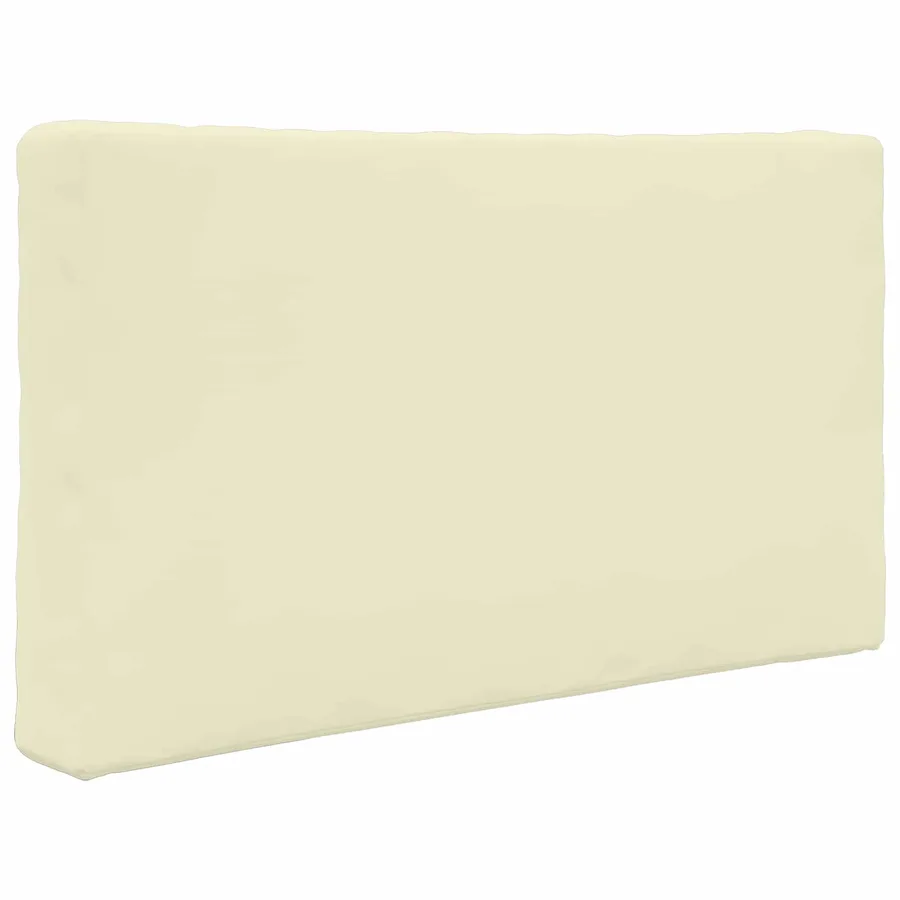 Coussin de canapé d'extérieur 3 pcs Crème Polyester - 5