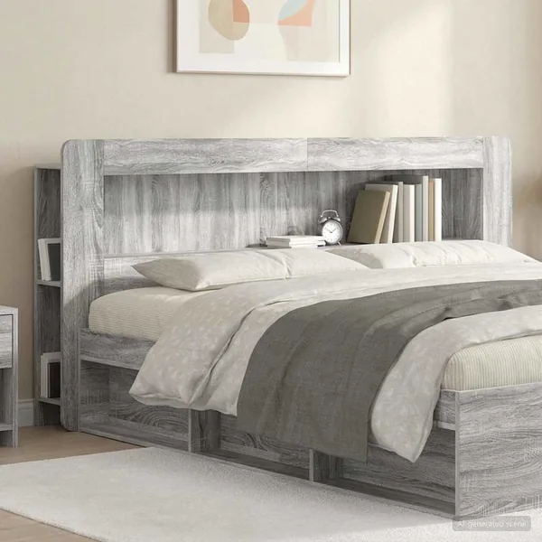 Cabinet de Tête de Lit Sonoma gris Bois d’ingénierie