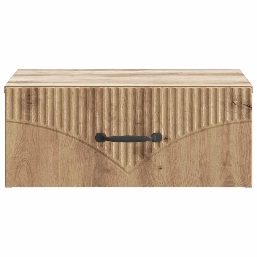 Cabinet de chevet mural Chêne artisanal 49 x 34,5 x 20 cm - 5