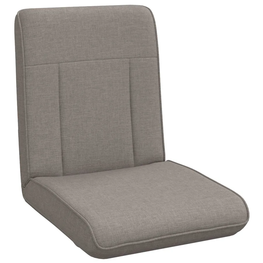 Fauteuil de sol ajustable Taupe Tissu - 2