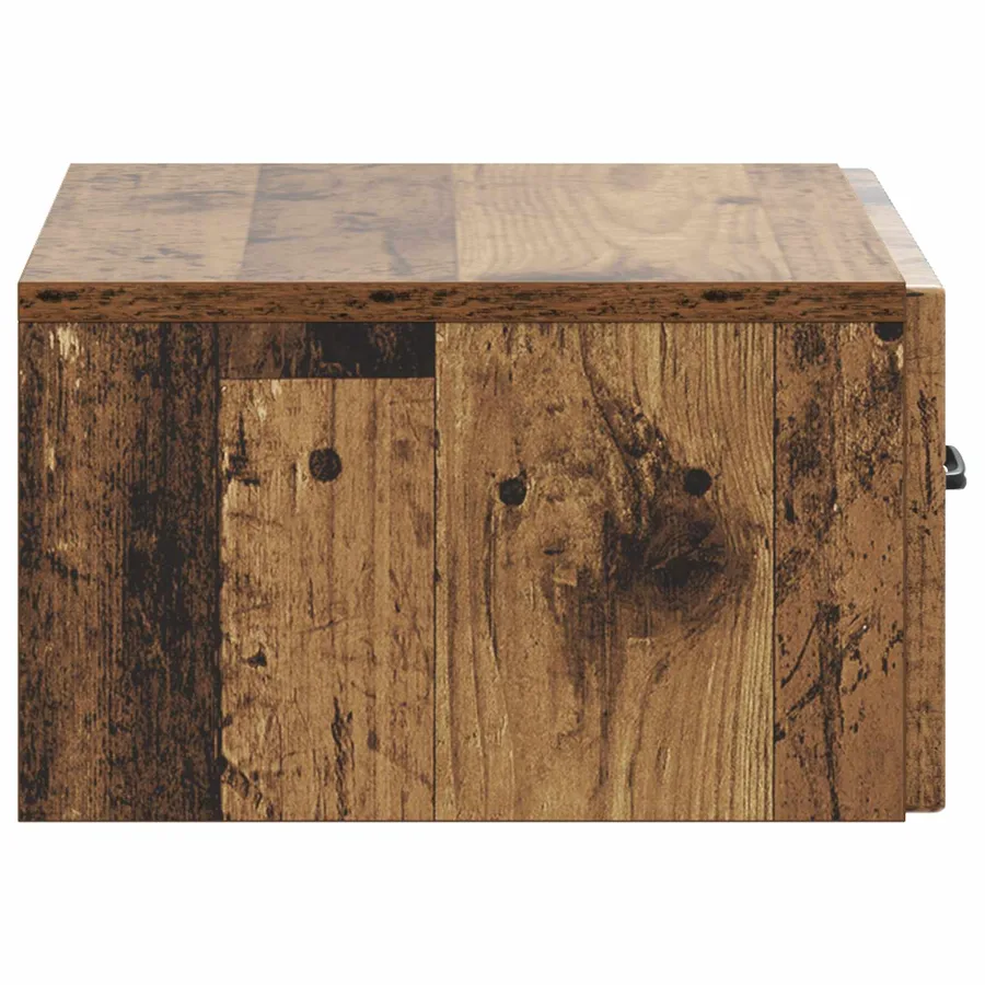 Cabinet de chevet mural Bois ancien 49 x 34,5 x 20 cm - 6