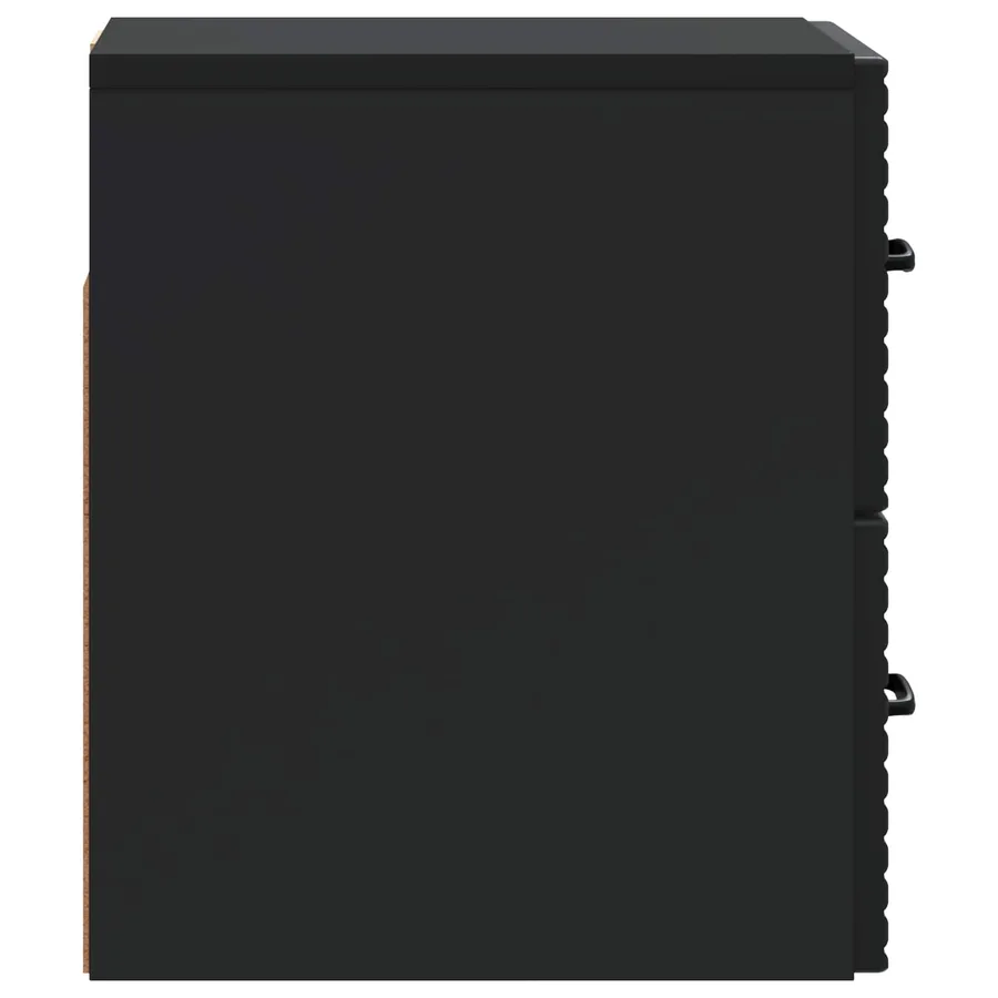 Cabinet de chevet mural avec tiroir Noir 34,5 x 33 x 40 cm - 6