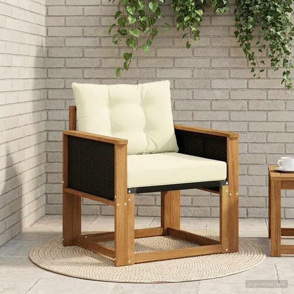 Sofa de milieu extérieur Bois d'Acacia Massif Naturel