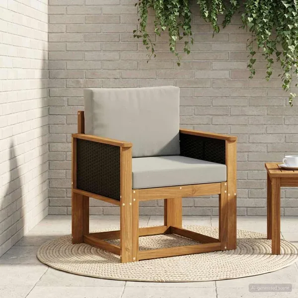 Sofa de milieu extérieur Bois d'Acacia Massif Naturel