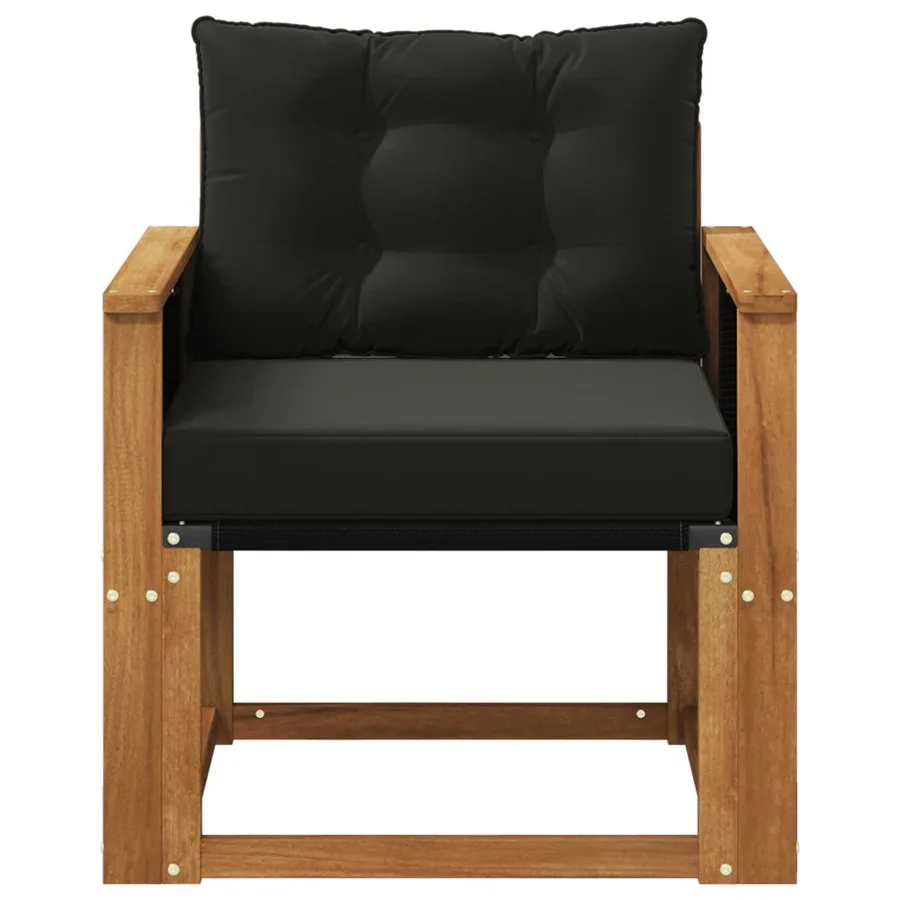 Sofa de milieu extérieur Bois d'Acacia Massif Naturel - 5
