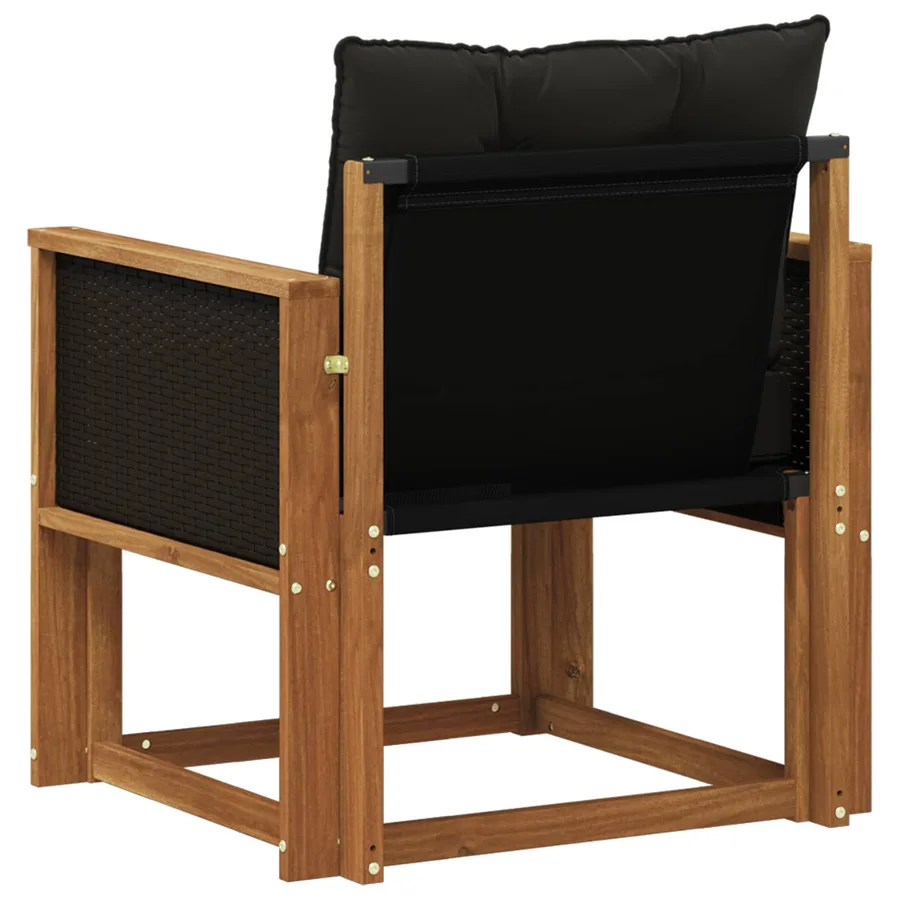 Sofa de milieu extérieur Bois d'Acacia Massif Naturel - 7