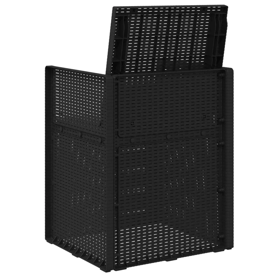 Chaises de jardin salle à manger 2 pcs Marron et anthracite PP - 59