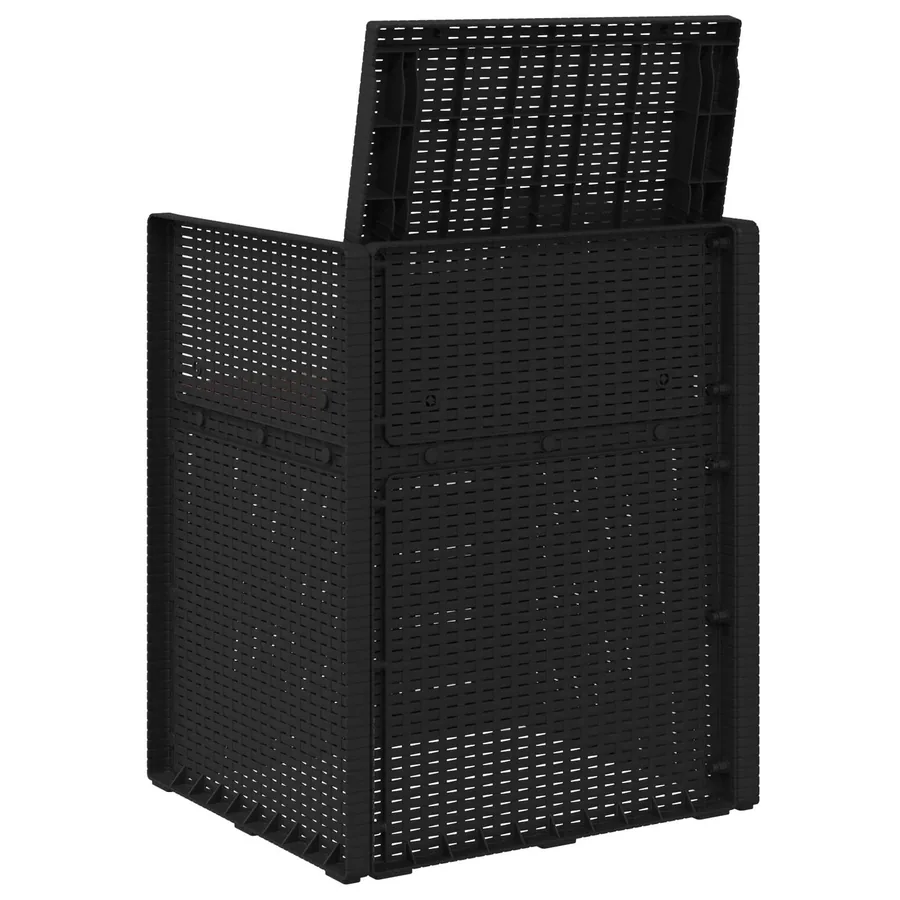 Chaises de jardin salle à manger 2 pcs Marron et anthracite PP - 85