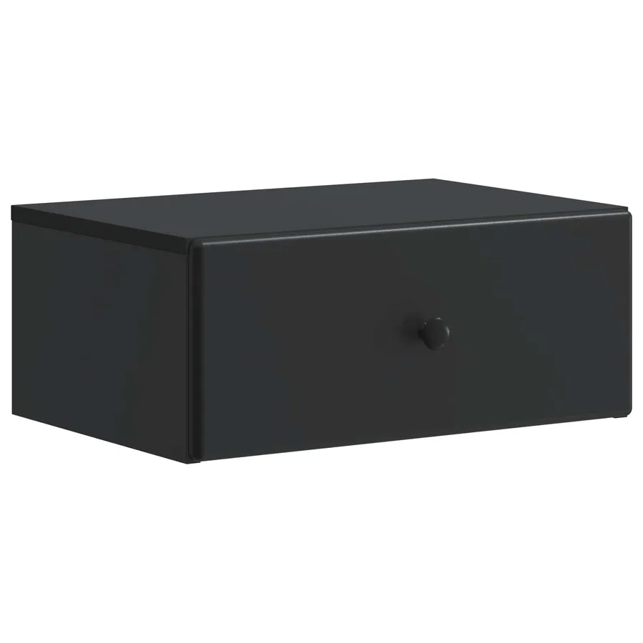 Cabinet de chevet mural 2 pcs Noir 49 x 34,5 x 20 cm - 6