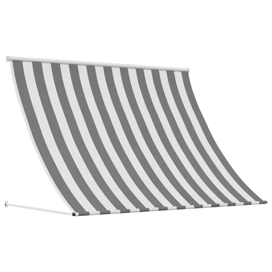 Auvent Anthracite et blanc 300 x 150 cm