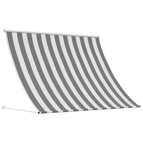 Auvent Anthracite et blanc 300 x 150 cm