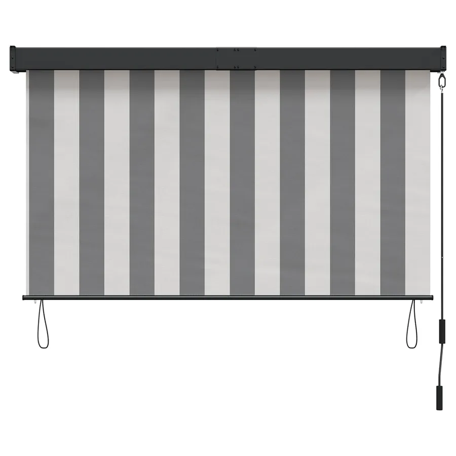 Store enrouleur Anthracite et blanc 180 x 250 cm - 3
