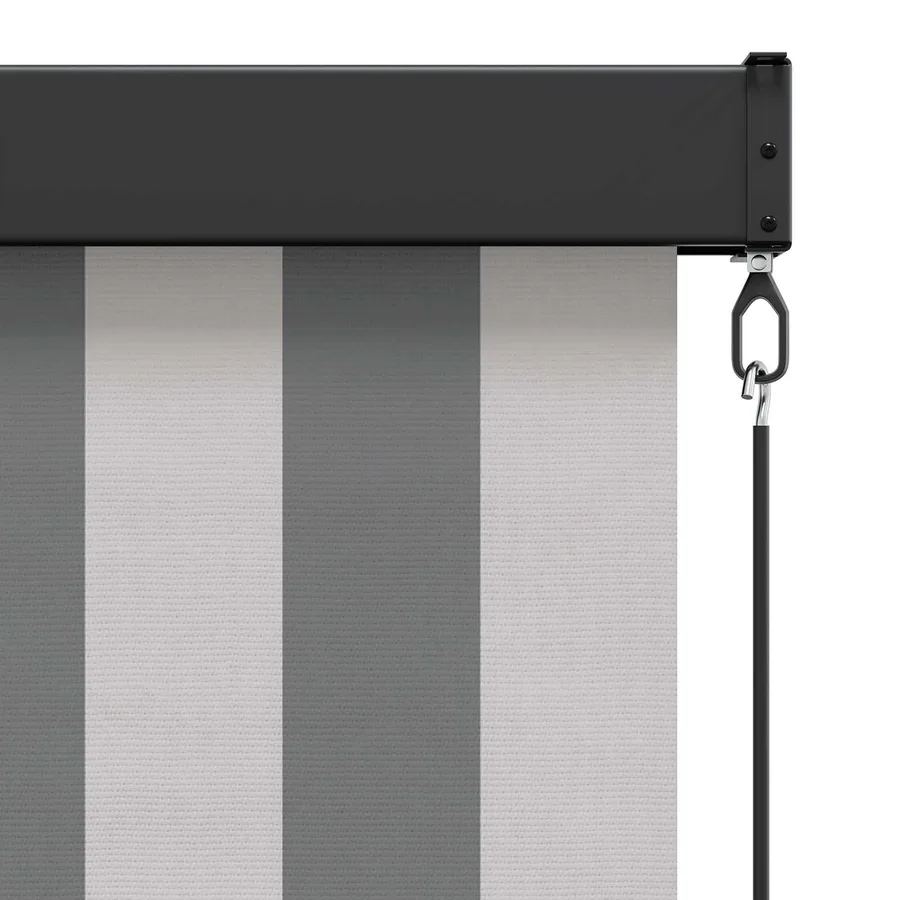 Store enrouleur Anthracite et blanc 180 x 250 cm - 5