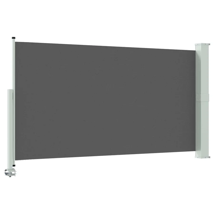 Auvent latéral 140 x 300 cm 100% polyester fer acier - 5