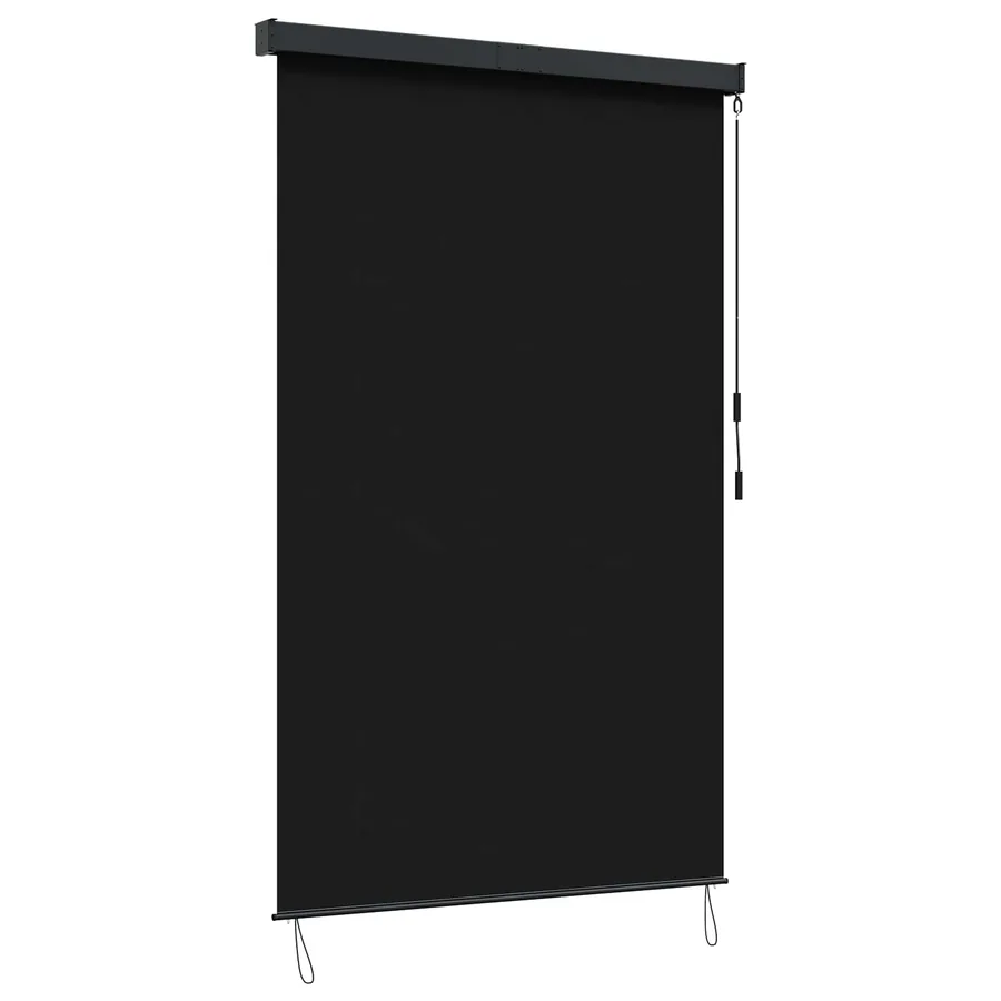 Store enrouleur Noir 160 x 250 cm Tissu et Aluminium