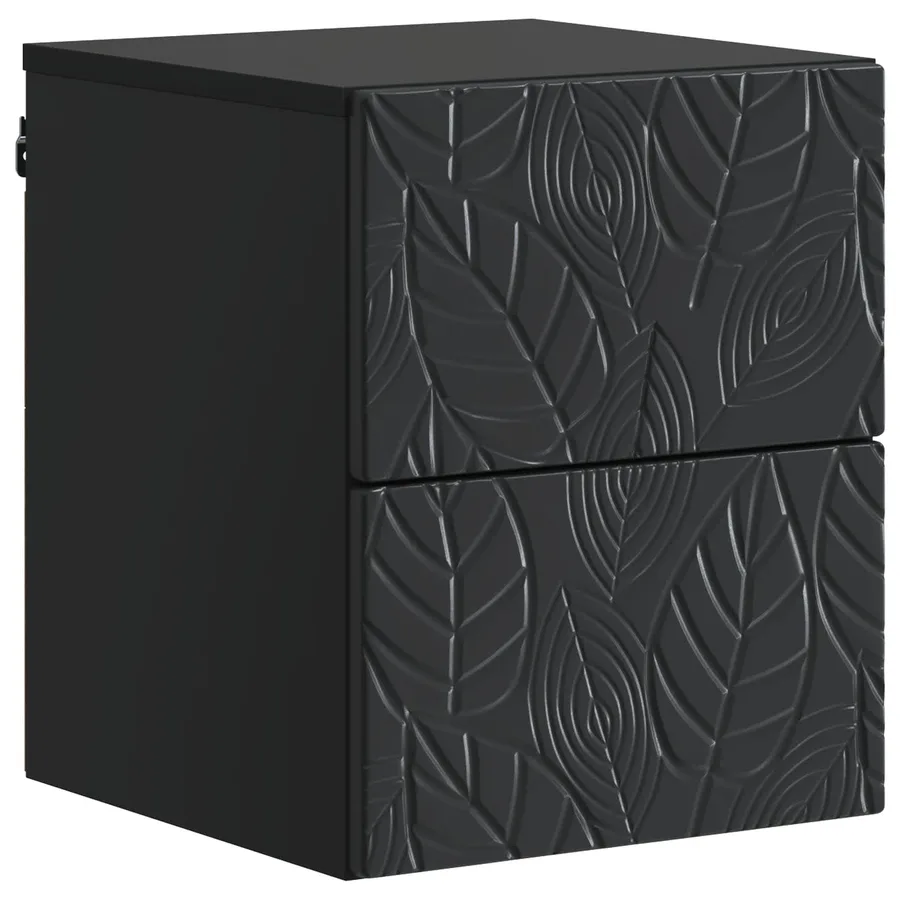 Cabinet de chevet mural 2 pcs Noir 34,5 x 33 x 40 cm - 4