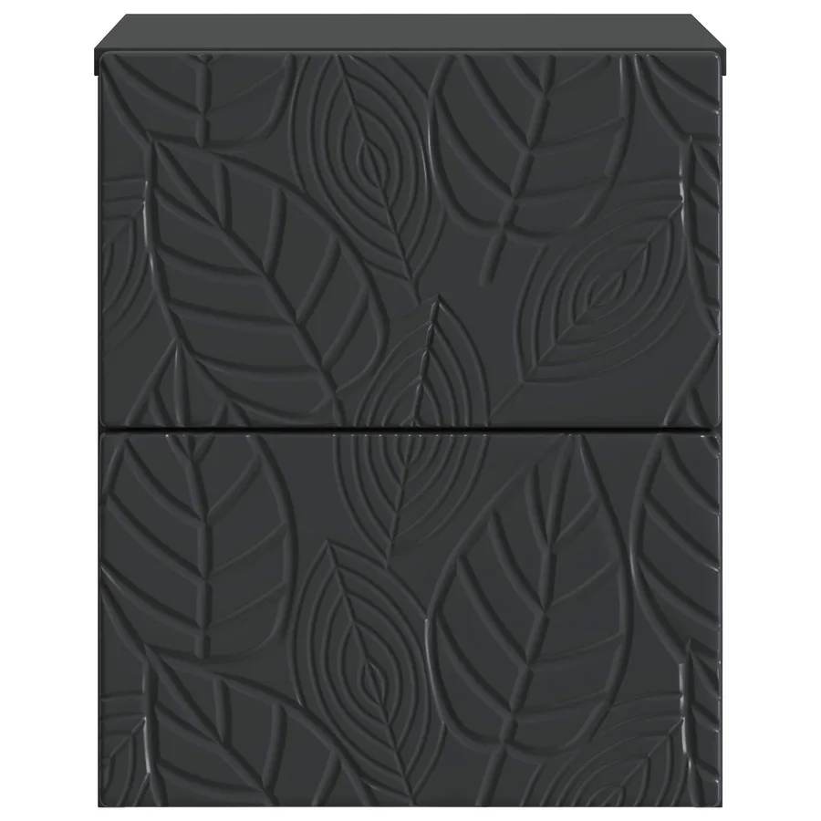 Cabinet de chevet mural 2 pcs Noir 34,5 x 33 x 40 cm - 6