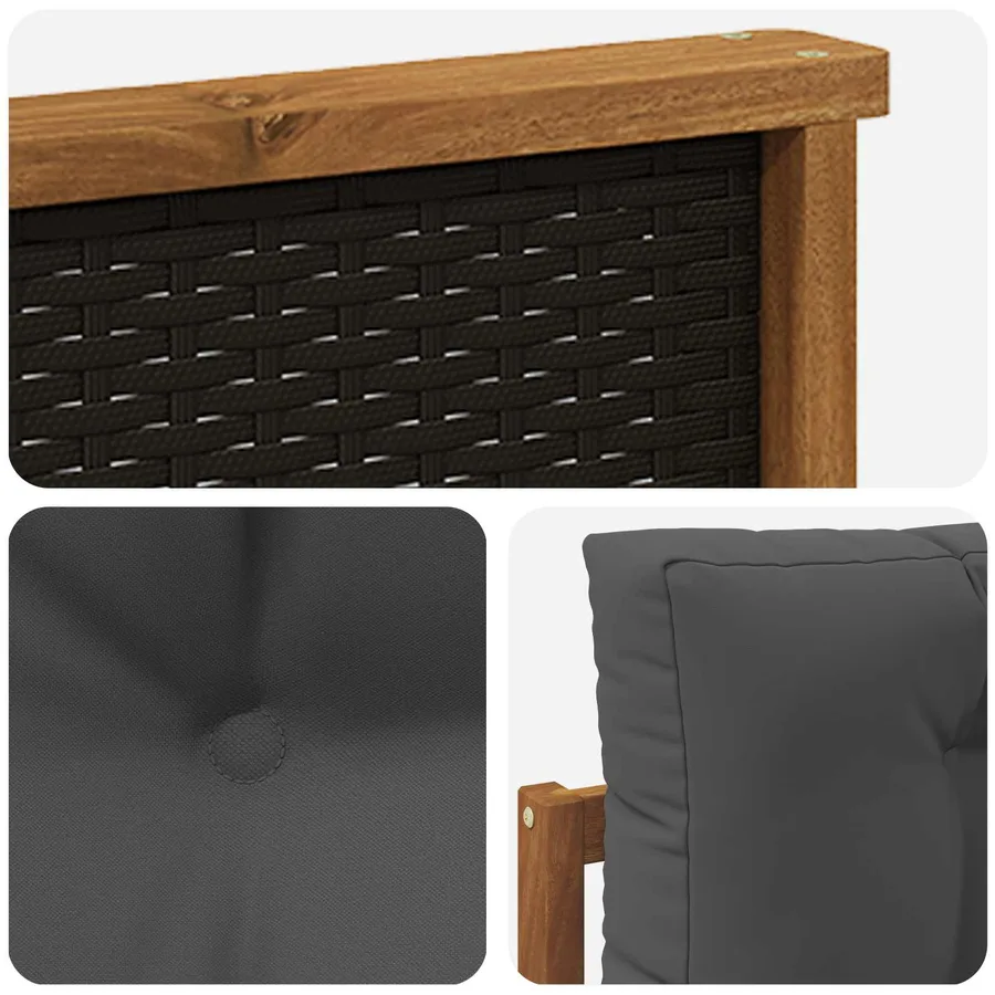 Sofa de milieu extérieur Naturel - 6