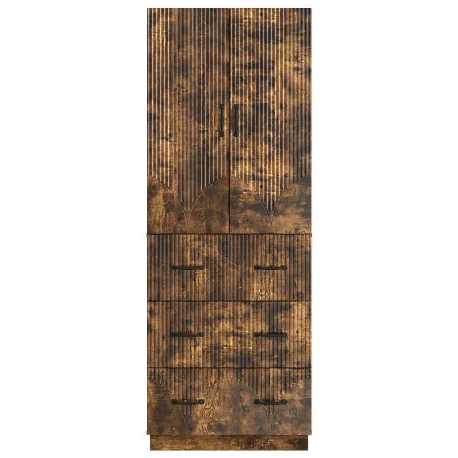 Ensemble de Meubles 2 pcs Chêne fumé 66 x 34,5 x 87 cm - 5