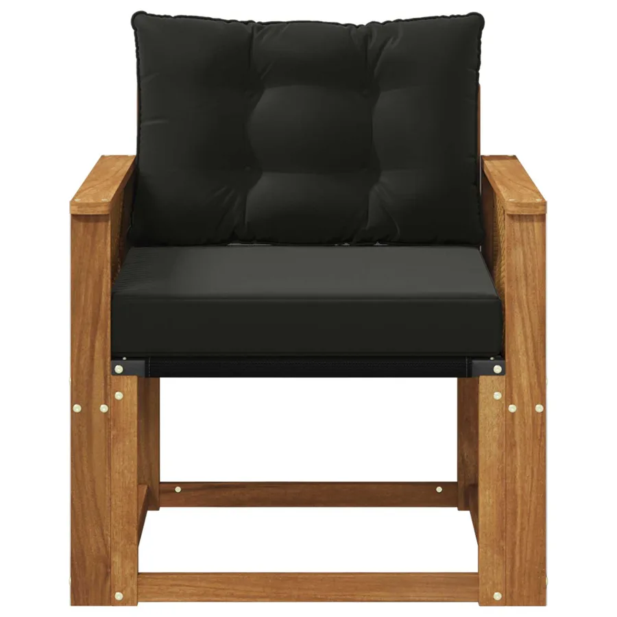 Sofa de milieu extérieur Bois d'Acacia Massif Naturel - 5