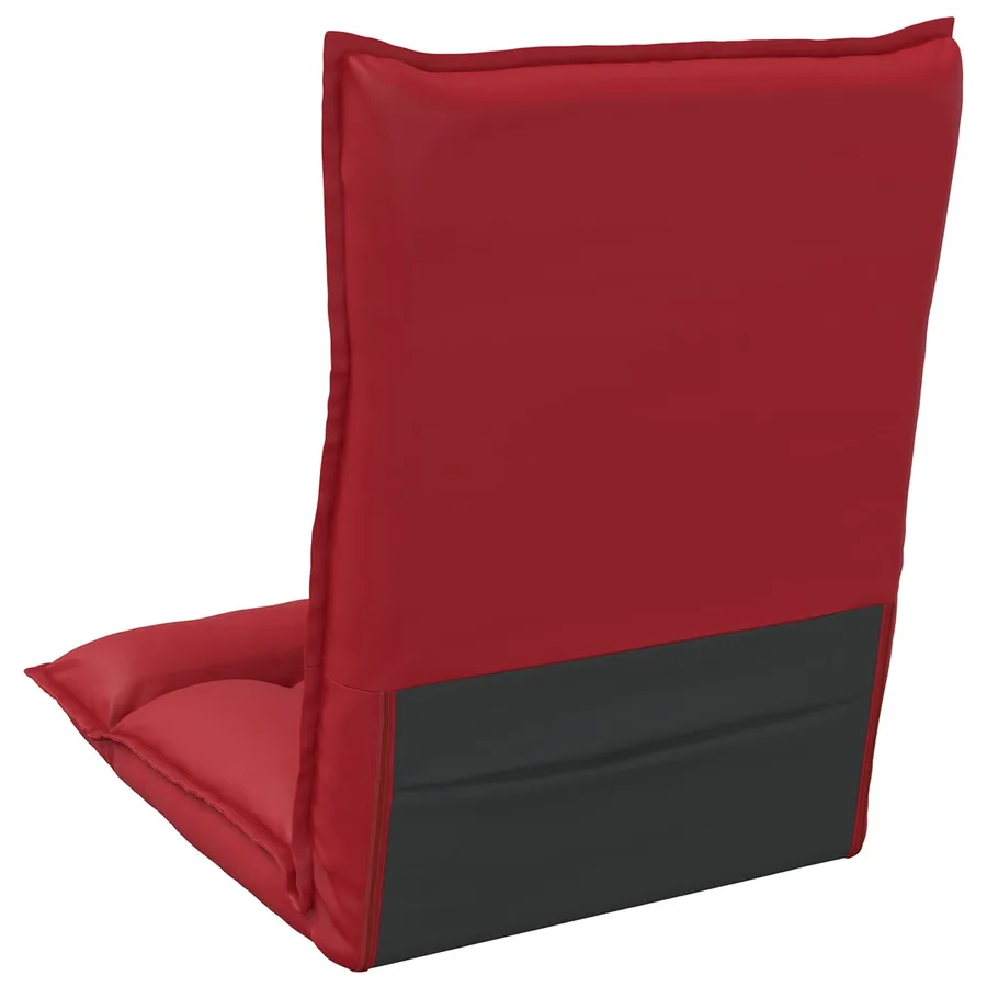 Fauteuil de sol ajustable Bordeaux Simili cuir - 6