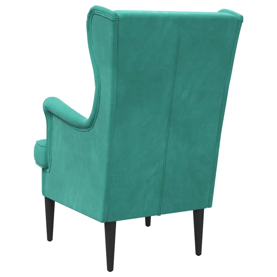 Fauteuil Turquoise Velours - 6