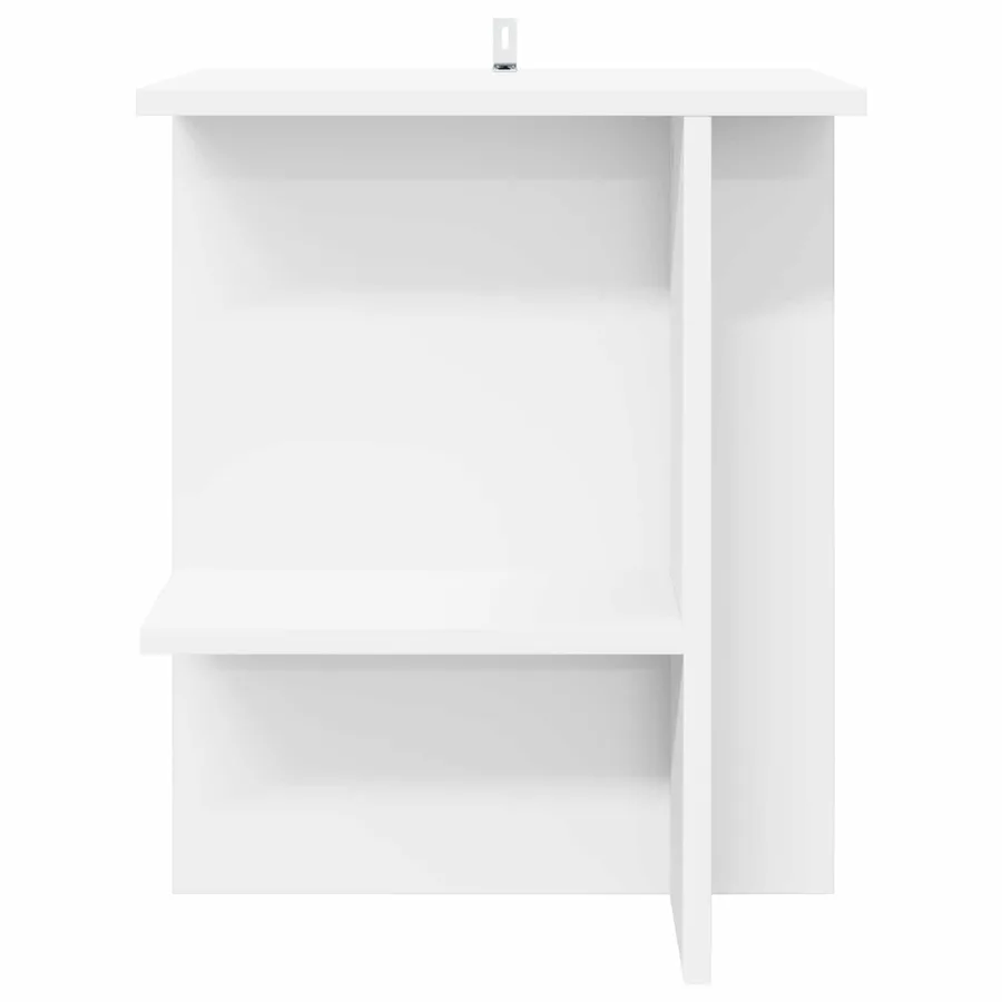 Table basse Blanc 40 x 30 x 49 cm Bois d'ingénierie - 4