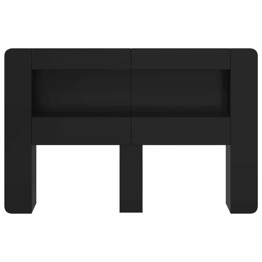 Cabinet de Tête de Lit avec stockage Bois d’ingénierie - 5