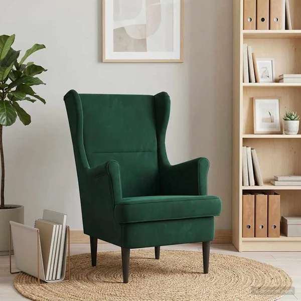 Fauteuil Vert foncé Velours