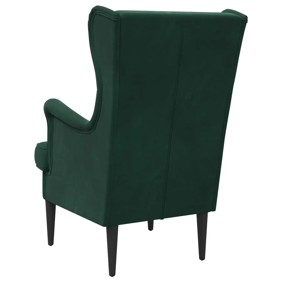 Fauteuil Vert foncé Velours - 6
