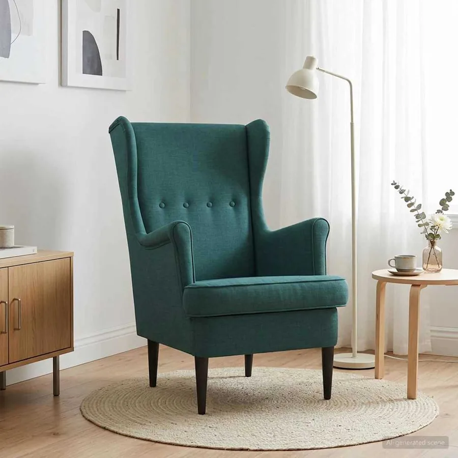 Fauteuil Vert foncé Tissu
