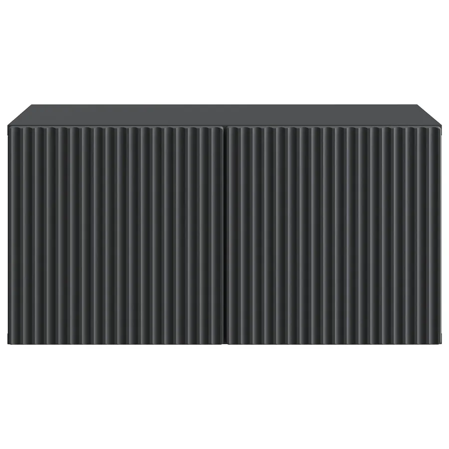 Meuble TV mural Noir 59,5 x 41 x 30 cm Bois d'ingénierie - 6