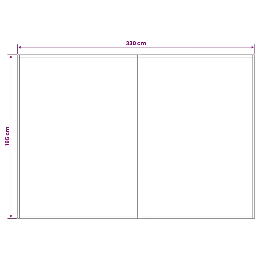 Toile de rechange pour auvent Anthracite 350 x 200 cm Polyester - 5