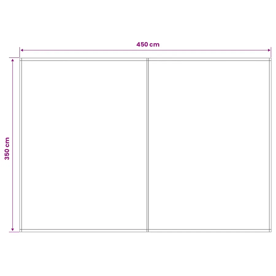 Toile de rechange pour auvent Crème 450 × 350 cm Polyester - 5