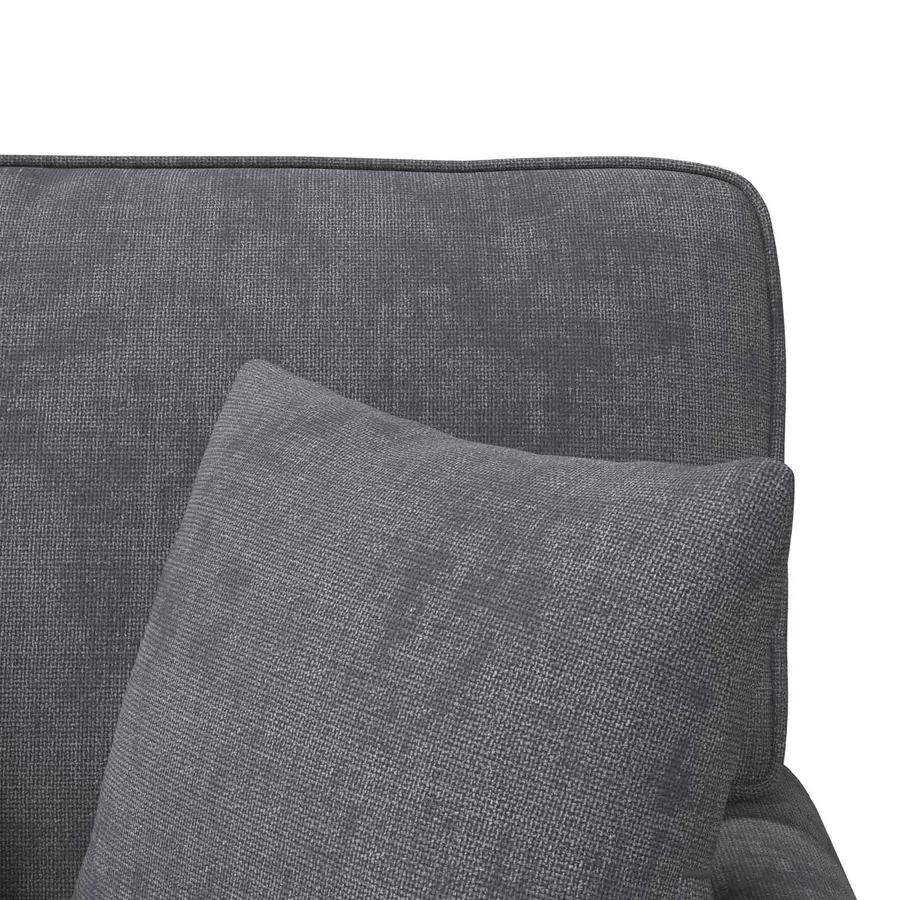 Chaise lounge avec jupe Gris foncé 157 x 91 x 91 cm ARES - 9