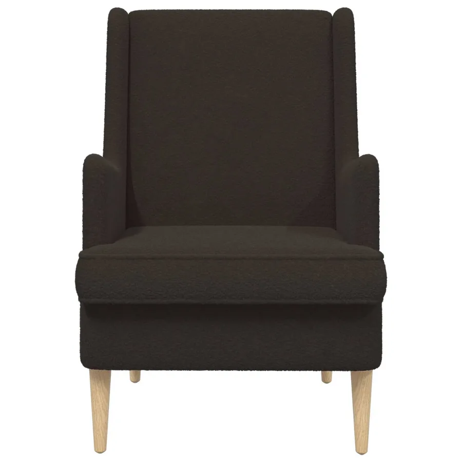 Fauteuil Noir Bouclé - 4