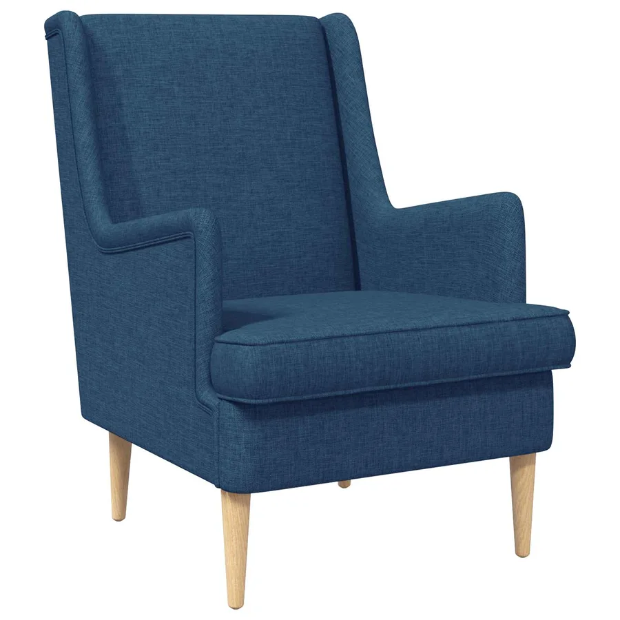 Fauteuil Bleu Tissu - 2