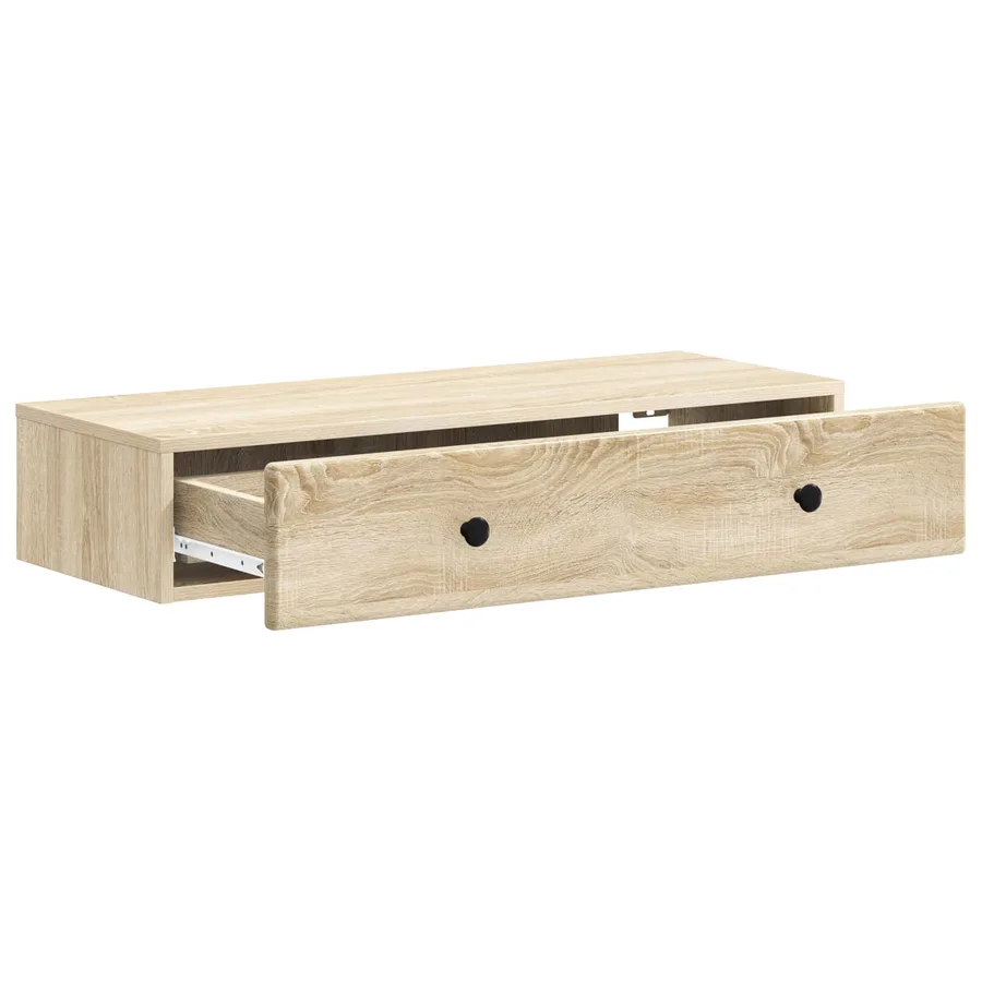 Table d'appoint murale Chêne Sonoma 87,5 x 34,5 x 17 cm - 4