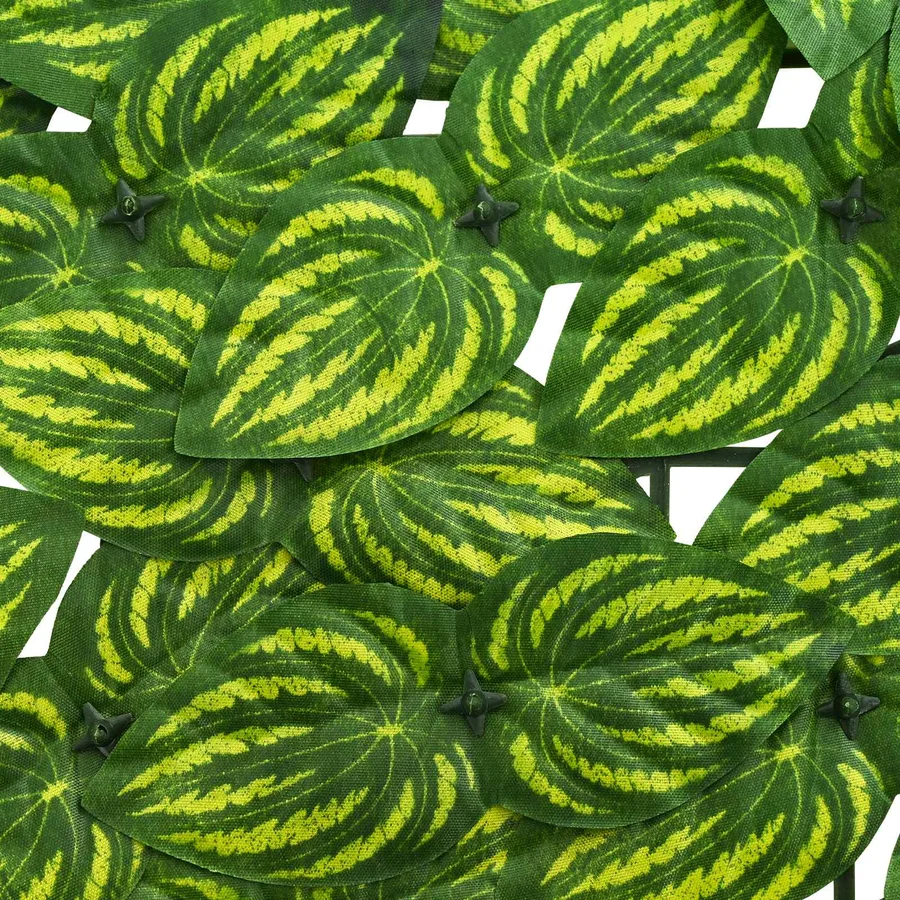 Écran de balcon avec feuilles Vert et jaune 600 x 100 cm - 4
