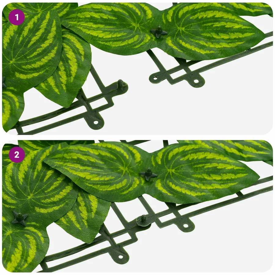 Écran de balcon avec feuilles Vert et jaune 600 x 100 cm - 6