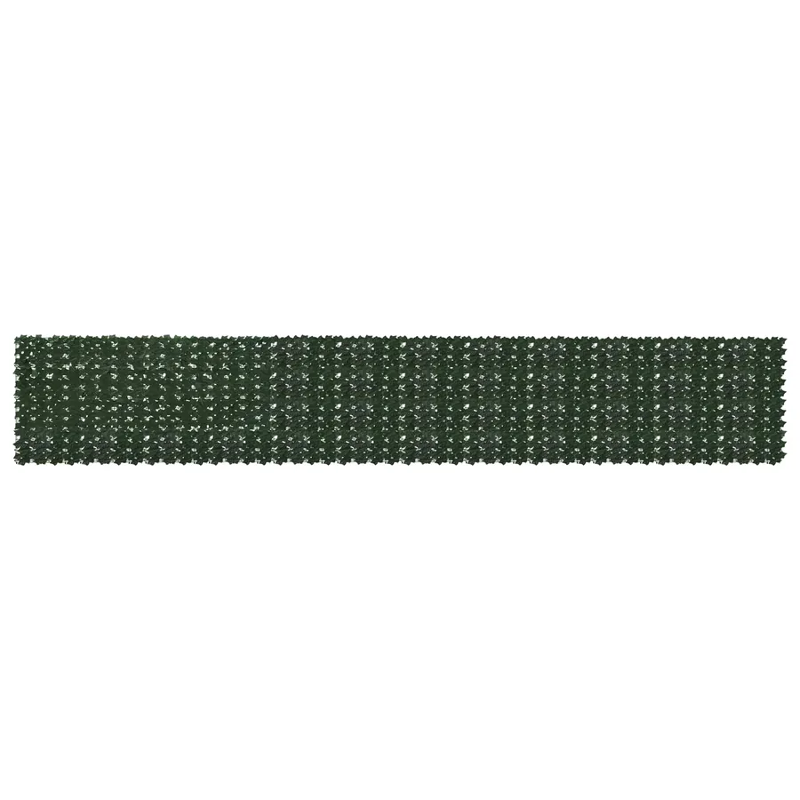 Écran de balcon avec feuilles Vert foncé 600 x 100 cm