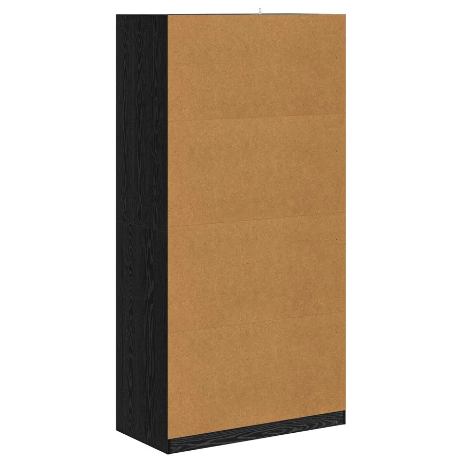 Armoire Chêne noir 100 x 50 x 200 cm Bois d'ingénierie - 6
