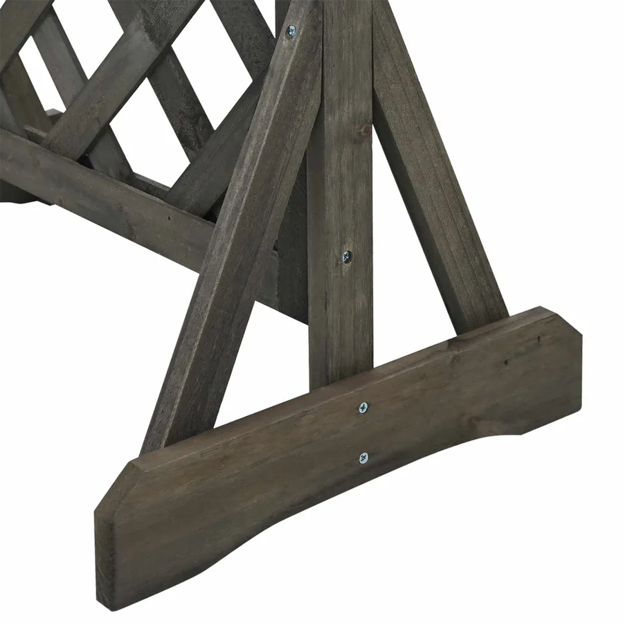 Trellis de jardin vertical Gris 48 x 30 x 70,5 cm - 9