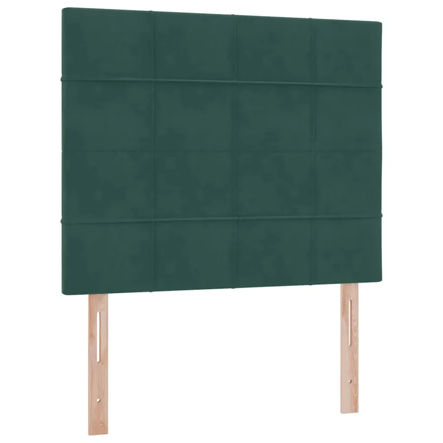 Lit de rangement LED avec matelas Vert foncé 120 x 190 cm - 10