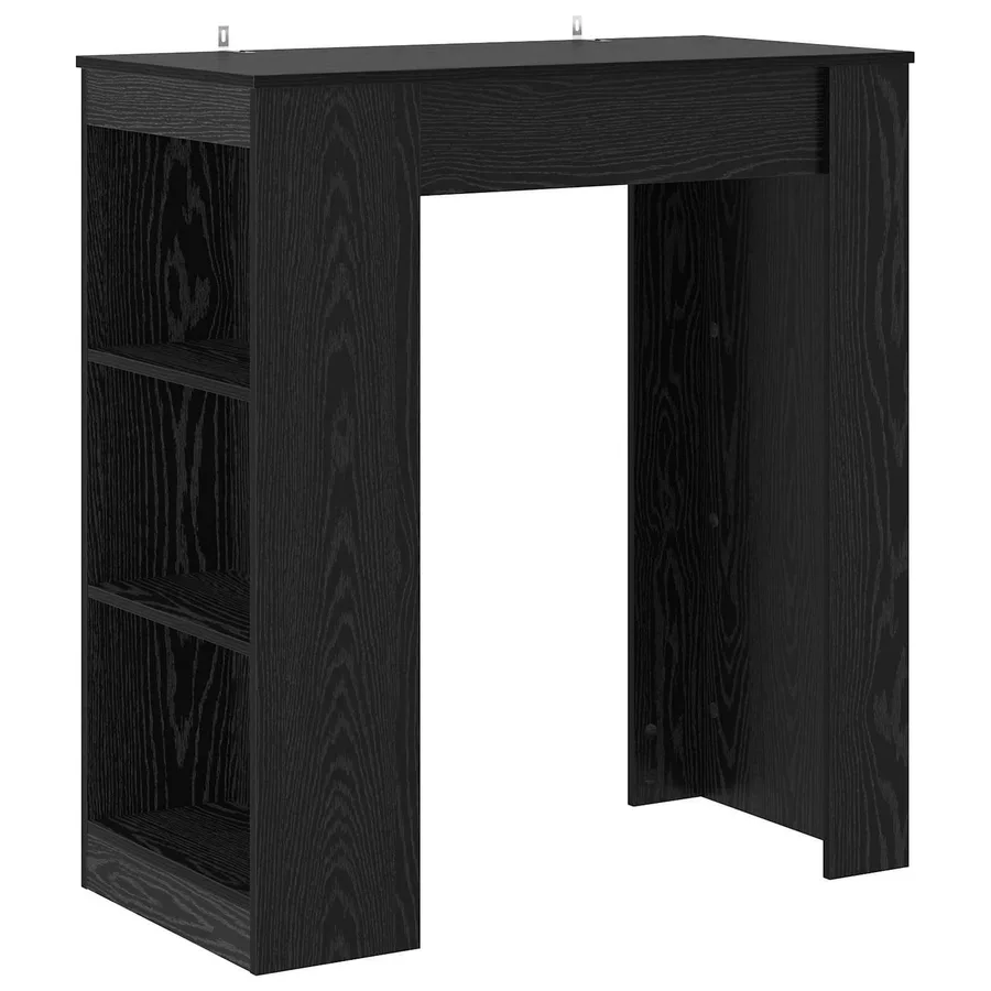 Table de bar 95 x 47 x 103,5 cm Bois d'ingénierie Chêne noir - 2