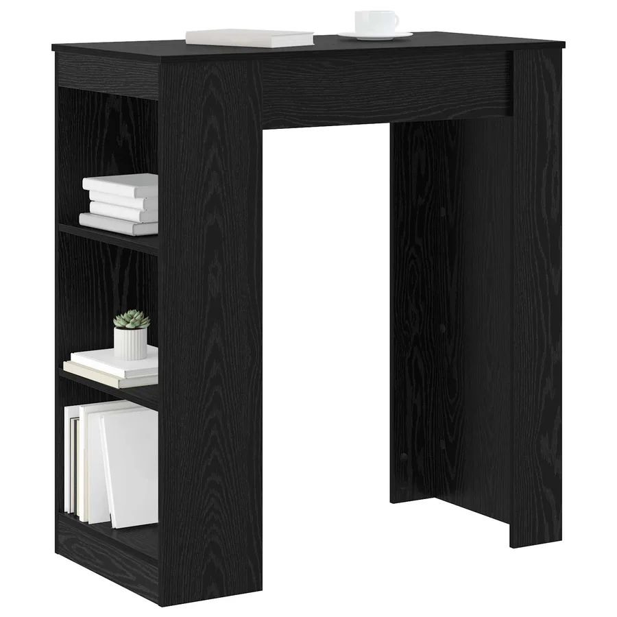 Table de bar 95 x 47 x 103,5 cm Bois d'ingénierie Chêne noir - 3