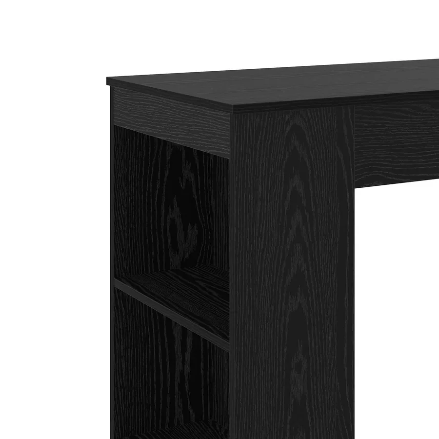 Table de bar 95 x 47 x 103,5 cm Bois d'ingénierie Chêne noir - 7