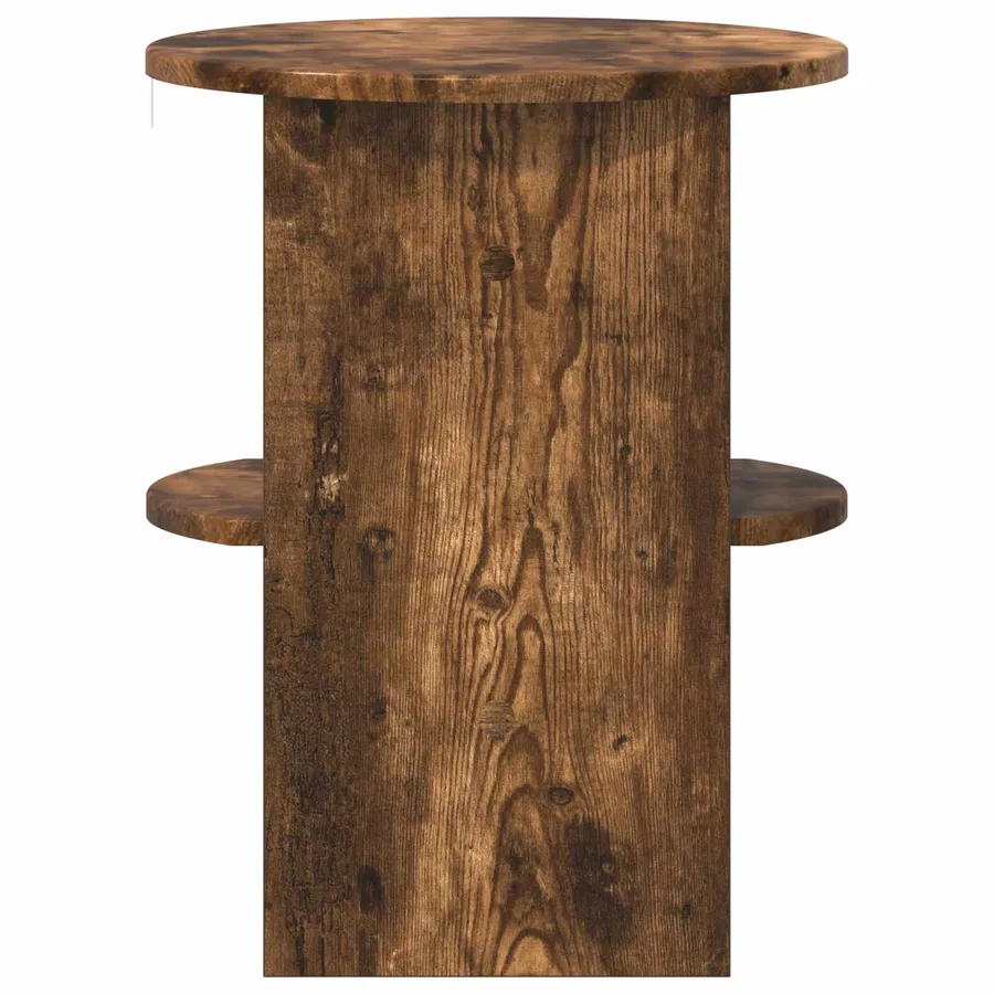 Meuble d'appoint Chêne Fumé Ø40 x 50 cm Bois d’ingénierie - 5