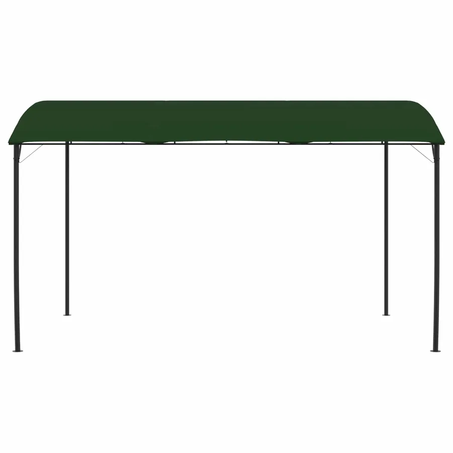 Pavillon 4 x 3 x 2,55 m Vert Acier enduit de poudre et tissu - 2